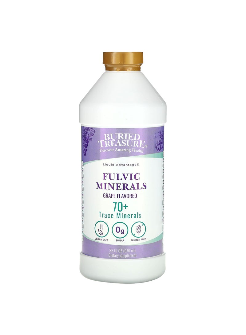 Fulvic Minerals, Grape, 33 fl oz (976 ml)